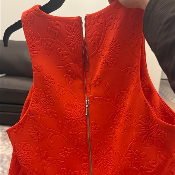 Spense Girls' Bright Orange Sleeveless Fit & Flare Dress - Picture 3 of 3